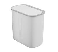 Qumiuu Cestino Stretto per Rifiuti - A Pressione Per Il Bagno - Cestino Con Coperchio Per Camera Da Letto Lavanderia Bagno Garage Commerciale