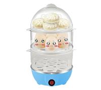 Qumiuu Cuociuova per uova sode | 3 livelli fornello elettrico da cucina con spegnimento automatico per pasta di mais gnocchi porridge