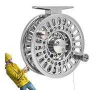 Qumiuu Mulinello per pesca a mosca - Mulinello anteriore per pesca a mosca - Attrezzature da pesca, rotolo in lega di alluminio per la pesca nel lago d'acqua dolce, laghetto da ruscello, pesca a mosca