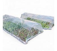 Qumiuu Pellicola per serra, 2 x 10 m, robusta, resistente ai raggi UV, resistente agli strappi, copertura per tunnel agricoli, per giardinaggio, protezione del suolo, aiuole, serra in inverno