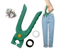 Qumiuu Set di attrezzi con occhielli | 200 occhielli in metallo | Pinze per il fissaggio di fori e occhielli metallici a tessuto e pelle | scarpe in pelle tessuto cintura telone bandiere di carta