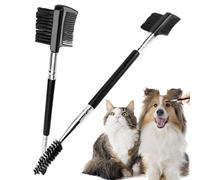 Qumiuu Spazzola per gli occhi per cani, pettine per rimuovere le macchie di lacrimazione nei cani - Pettine per la cura del cane - Pettine per la pulizia degli occhi - Spazzola portatile 2 pezzi per