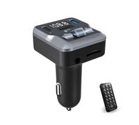 QUMOX Trasmettitore FM Bluetooth 5.3 per Auto C66 con Telecomando, Riproduzione