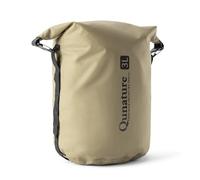 Qunature Borsa da Manubrio Impermeabile 3L, Borsa Bici con Sistema di Compressione Sacca Zaino Multifunzionale Ultraleggera, per Campeggio Bikepacking Bici da Strada Mountain Bike, Kaki