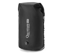 Qunature Borsa Impermeabile 12L, Sacca di Compressione con Valvola di Sfiato, Borsa da Bici per Forcella Manubrio Portapacchi, Zaino Ultraleggera per Bikepacking Ciclismo Escursionismo, Nero