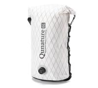 Qunature Borsa Impermeabile 6L, Sacca di Compressione con Valvola di Sfiato | Borsa da Bici per Forcella Manubrio Portapacchi, Zaino Ultraleggera per Bikepacking Ciclismo Escursionismo, Bianco