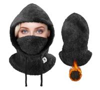 Qunature Passamontagna Caldo Invernale, Passamontagna da Sci Antivento, Passamontagna Cappuccio Termico, Balaclava Coprispalle, Multiuso per Sci, Moto, Escursioni, Ciclismo, Uomo e Donna