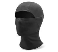 Qunature Passamontagna Moto Invernale Termico, Passamontagna Bici Balaclava Sottocasco Caldo e Antivento, Traspirante e Elastico, Multifunzionale per Ciclismo Sci Escursione Uomo Donna, Nero, L