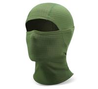 Qunature Passamontagna Moto Invernale Termico, Passamontagna Bici Balaclava Sottocasco Caldo e Antivento, Traspirante e Elastico, Multifunzionale per Ciclismo Sci Escursione Uomo Donna, Verde, M