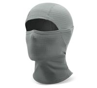 Qunature Passamontagna Moto Invernale Termico, Passamontagna Bici Balaclava Sottocasco Caldo e Antivento, Traspirante e Elastico, Multifunzionale per Ciclismo Sci Escursione Uomo Donna, Grigio, L