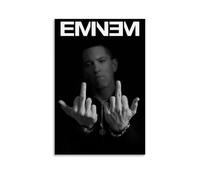 Qunchaos Eminem, poster su carta, multicolore, con dita, poster musicale, per stanza, decorazione artistica da parete per camera da letto, 30 x 45 cm