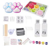 Qunkun Mini Artigli per Gatti, Zampe Squishy per Bambini, Candele e Melma Fai-da-te