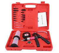 QUNNIE Kit di Ventilazione Freno, Manometro Mano Pompa di Vuoto Tester Set con adattatori Fluido Freno Ricambio Strumento Frizione Sistema di Ventilazione, per Auto, Moto, Camion