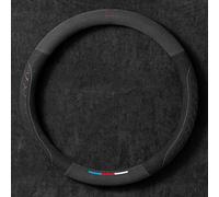 QUNNO Auto Coprivolante, per BMW Série 1 Series 1er Serie 1 E81 E82 E87 E88 F20 F21 F40 F52 116i M135i Coprivolante Pelle Microfibra Antiscivolo Accessori,Style A - Shape O