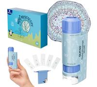 QUNSE Microscopio Bambini Portatile 60x-120x, 5 Vetrini Microscopio Preparati (blu)