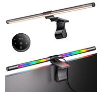 Quntis 51CM Lampade Monitor con Retroilluminazione RGB e Telecomando, 88+56 LEDs Luce Monitor, Barra Luminosa, Light Bar per PC, Accessori Gaming, Regalo Compleanno Uomo