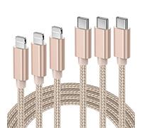 Quntis Cavo USB C a Lightning MFi certificato 123M, caricabatterie rapido per iPhone 12 13 Mini 11 Pro X XR XS Max 8 iPad Pro 2018 Air 2019, cavo C-Lightning nylon oro