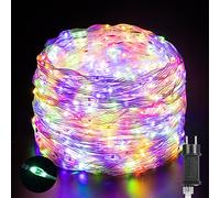 Quntis Tubo Luminoso Led Esterno 25 metri 500LED, IP65 Tubo Luci di Natale Colorate con 8 modalità e Funzione di Memoria, Catena Luminosa Natale decorazioni Led per Giardino Balcone Terrazzo Gazebo