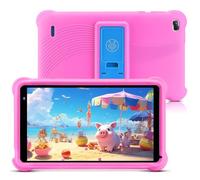 qunyiCO Kids Tablet 7 pollici Android 11 OS 2 GB di RAM Schermo touch HD 1024 x 600 Fotocamera WiFi Bluetooth App di apprendimento con controllo genitori su Playstore (Rosa)