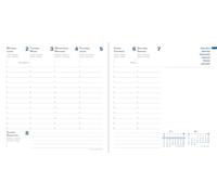 Quo Vadis 014935Q Agenda ESECUTIVO Multilingua Anno 2025 Formato 16x16 cm Settimanale 13 Mesi Dicembre-Dicembre Carta Bianca Ricambio Agenda Blisterato Copertina in Cartone Bianco Riciclato