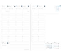 Quo Vadis 016587Q Agenda PRESIDENTE Multilingua Anno 2026 Formato 21x27 cm Settimanale 13 Mesi Dicembre-Dicembre Carta Bianca Ricambio Agenda Blisterato Copertina in Cartone Bianco Riciclato