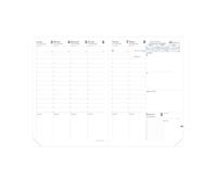 Quo Vadis 024006Q Agenda PRENOTE Lingua italiana Anno 2025 Formato 21x29,7cm Settimanale 13 Mesi Dicembre-Dicembre Carta Bianca Ricambio Agenda Blisterato Copertina in Cartone Bianco
