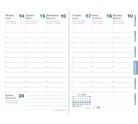 Quo Vadis 028816Q Ricambio Agenda Scolastica UNIVERSITAIRE Equology-Multilingua Anno 2024-2025 Formato 10x15cm Settimanale 12 Mesi Agosto-Agosto Carta Riciclata sotto guaina