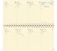 QUO VADIS - 1 Ricarica Agenda Planital Spirale - Da metà dicembre 2024 a dicembre 2025 - Formato 8,8 x 17 cm