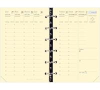 QUO VADIS - 1 Ricarica per Organizer Timer 14, Griglia Verticale Prestige, 16 mesi da settembre 2023 a dicembre 2024 - Formato 8 x 12,5 cm