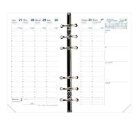 QUO VADIS - 1 Ricarica per Organizer Timer 17 Planning - Formato 10 x 17 cm - 16 mesi: settembre 2025 a dicembre 2026