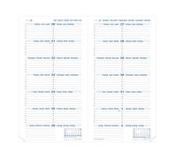 Quo Vadis 216007Q Agenda SILMA Multilingua Anno 2025 Formato 8,8x17cm Settimanale 1 Settimana per pagina 12 Mesi Gennaio-Dicembre Carta Bianca Ricambio Agenda Blisterato Copertina in Cartone Bianco