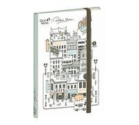 Quo Vadis 2371188Q Docteur Paper TACCUINO per prendere appunti formato 15x21cm carta bianca Clairefontaine 90 g/m² , 192 pagine a righe Chiusura con elastico