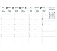 Quo Vadis 282173Q Agenda Scolastica PLANNING SD Multilingua Anno 2024-2025 Formato 18x24 cm Settimanale 16 Mesi Settembre-Dicembre Carta Bianca ricambio agenda Copertina Cartone Bianco blisterato