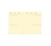 Quo Vadis 370290Q Agenda MINI 2 DAYS Multilingua Anno 2025 Formato 7x10 cm 2 Giorni x Pagina 12 Mesi Gennaio-Dicembre Carta Avorio Ricambio Agenda Blisterato Copertina in Cartone Bianco