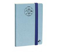 Quo Vadis 550014Q Agenda Scolastica HORIZONTAL 24SD Multilingua Anno 2022-2023 Colore Ghiaccio Formato 16x24cm Settimanale 16Mesi Settembre-Dicembre Carta Avorio Copertina Morbida con elastico Everest