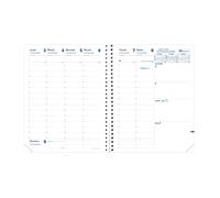 Quo Vadis 684017Q Agenda PRESIDENTE S Lingua italiana Anno 2025 Formato 21x27 cm Settimanale 13 Mesi Dicembre-Dicembre Carta Bianca Ricambio Agenda con Spirale Blisterato Copertina in Cartone Bianco