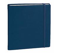 Quo Vadis 905443Q Agenda ESECUTIVO PREST Multilingua Anno 2025 Colore Marine Formato 16x16 cm Settimanale 13 Mesi Dicembre-Dicembre Carta Avorio Copertina Rigida Morbida al Tatto Con Elastico Silk