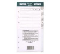 Quo Vadis - Accessori di TIMER - Ricarica di ricambio TEL per TIMER 17 - Carta bianca Clairefontaine - Formato 10 x 17 cm