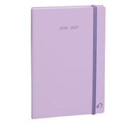 Quo Vadis - Agenda 16 mesi - 2026-2027 - Plan Week - Settimana Note - Multilingua - Pastel - Viola - 16 mesi da settembre a dicembre - 16x24 cm - Carta Clairefontaine Bianca - Prodotto in Francia