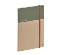 Quo Vadis - Agenda 2026 - Ministro Riciclato - Agenda settimanale - Multilingue - Verde - 13 mesi da dicembre a dicembre - 16 x 24 cm - Carta Clairefontaine riciclata - Produzione francese