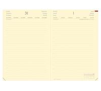 Quo Vadis - Agenda - 2027 - Daily 24 Prestige - Giornaliera - Multilingua - Brand - Blu - 12 mesi da gennaio a dicembre - 16x24 cm - Carta Clairefontaine Avorio - Prodotto in Francia