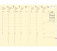Quo Vadis - Agenda - Ministro Prestige - Agenda settimanale - Francese - 13 mesi da dicembre 2025 a dicembre 2026-16x24 cm - Carta Clairefontaine Avorio