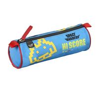 Quo Vadis - Astuccio per la scuola - Rotondo - Space Invaders - Punto - 23x8x8 cm - Tela - Poliestere - 1 scomparto(i)