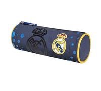 Quo Vadis - Astuccio scolastico - Rotondo - Real Madrid - Multicolore - 23x8x8 cm - Tela (poliestere) - 1 scompartimento