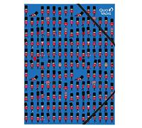 Quo Vadis - Collezione: Cities - CHEMISE A ELASTICO - Formato 24 x 32 cm ideale per l'archiviazione dei documenti A4 - Con elastici e elastici per lo storage sicuro - Soldier