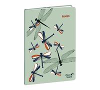 QUO VADIS - Collezione: Fly CARNET 21 dots rigato finitura rasata brillante 15 x 21 cm Farfalla nuda