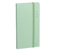 Quo Vadis - Collezione: PASTEL - REPERTOIRE ALPHETICO 17 - ermChiusura con elastico - Carta bianca - Copertina rigida formato 8,8x17 cm - Verde chiaro