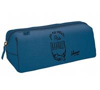 Quo Vadis - Collezione: SHAMAN - TROUSSE TRIANGULAIRE SCOLARE - 1 ampio scomparto per penne, matite e pennarelli - Formato 23x8x8cm - Lavoro