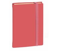 QUO VADIS - Collezione: Silk CARNET 24 a righe con elastico 16 x 24 cm - Corallo