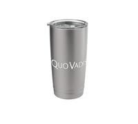 QUO VADIS FRASE LATINA DOVE ANDARE Bicchiere termico in acciaio inox doppia parete